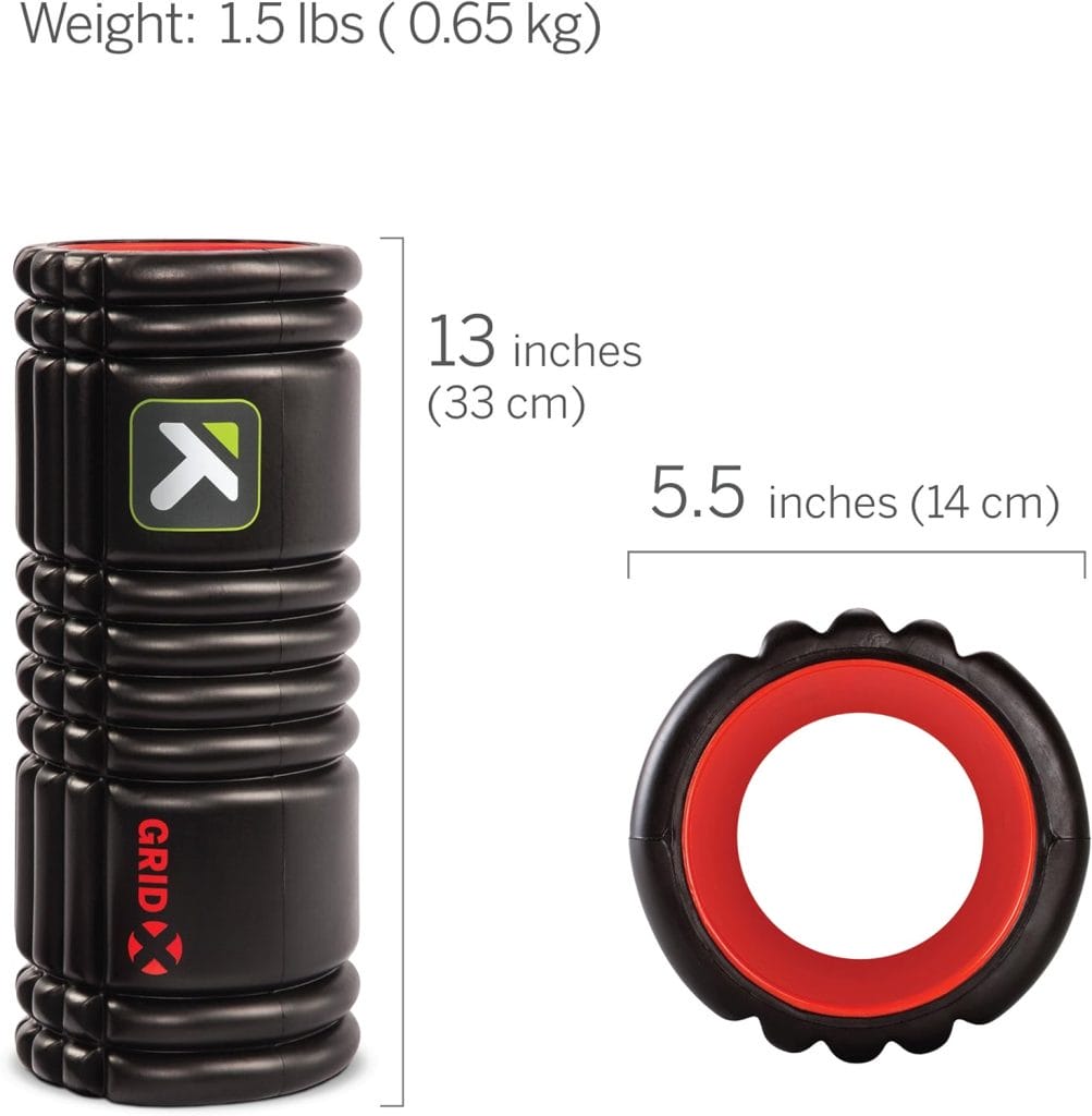 Trigger Point Performance TriggerPoint GRID X Foam Roller with Free Online Instructional Videos, Extra Firm (13-Inch)